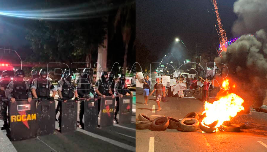 Protesto por morte de jovem bloqueia Avenida Brasil na zona Oeste de Manaus