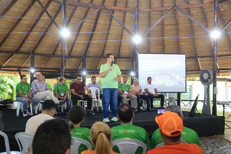 Vice-Prefeito Renato Junior apresenta o Plano de Ação Climática de Manaus para consulta pública em evento alusivo ao Sauim-de-coleira
