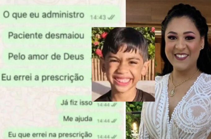 Mensagens revelam desespero de médica após erro em medicação que levou à morte de criança de 6 anos em Manaus