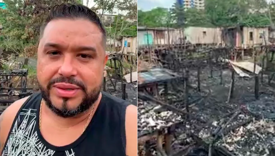 Dr. Lucivan Araújo visita área do incêndio no São Jorge e faz apelo por doações às famílias desabrigadas