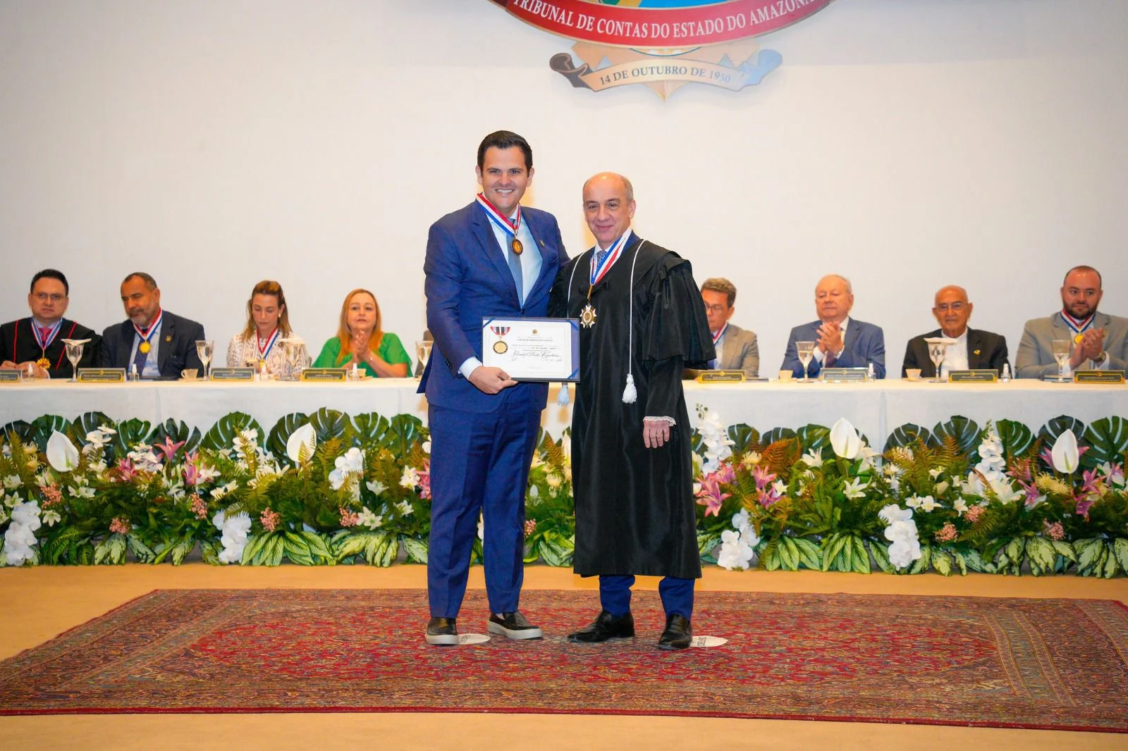 Renato Junior recebe Colar do Mérito de Contas do TCE-AM e destaca compromisso com gestão eficiente em Manaus