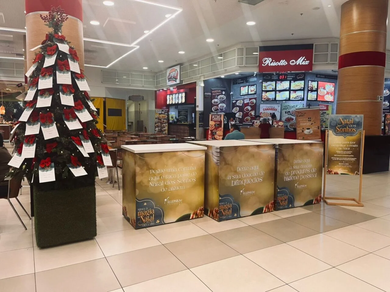 Millennium Shopping convida o público a espalhar gentileza com a campanha “Natal dos Sonhos”