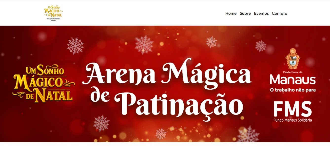 Prefeitura de Manaus informa instabilidade no site de inscrições para pista de patinação no gelo