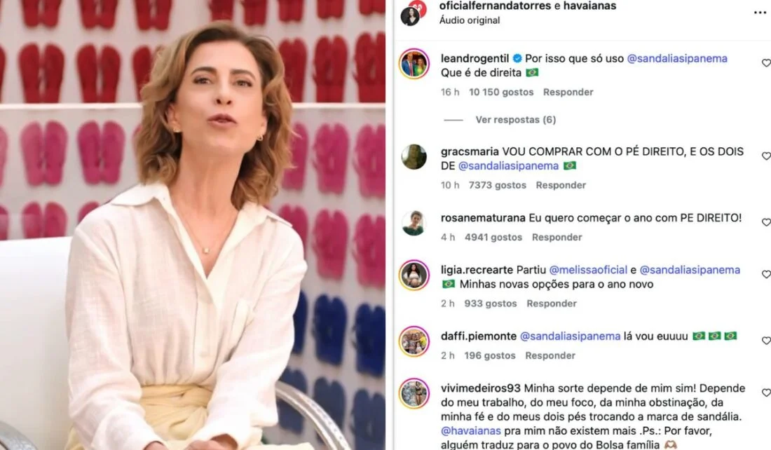 Havaianas gera polêmica com campanha de Ano Novo e provoca boicote da direita