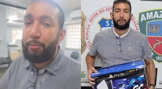Pai recupera PlayStation furtado e garante presente de Natal ao filho em Manaus