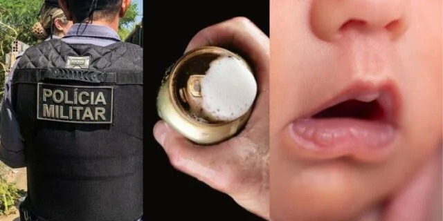 Mulher é presa em flagrante ao dar cerveja para filha de 3 meses em via pública de Manaus