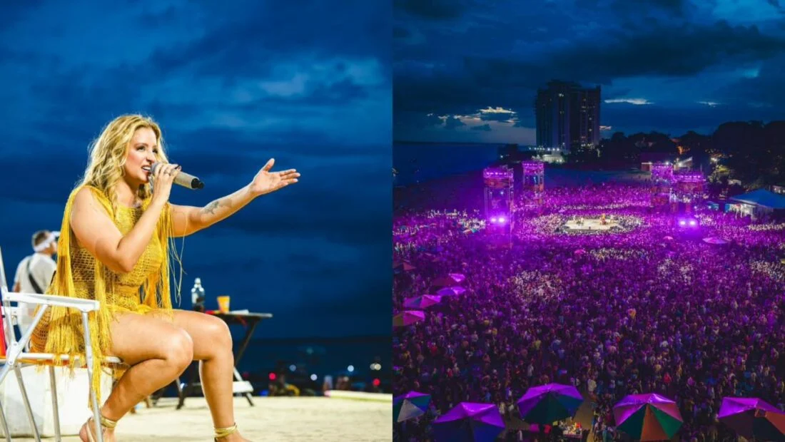 Em dia histórica e céu limpo, a cantora desabafou sobre superação, realizou o sonho de cantar com Calcinha Preta e provou sua força no cenário musical de Manaus.