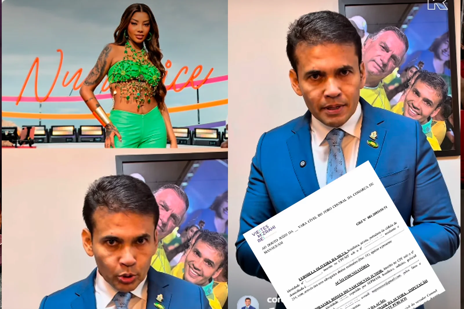Ludmilla processa vereador Coronel Rosses e pede R$ 70 mil por acusação de "aliciar crianças" em Manaus - Portal Remador