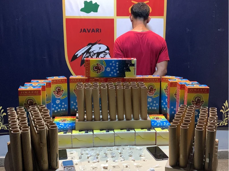 Aniversário do Crime: Foguetório sincronizado do Comando Vermelho sitia Manaus e PM prende suspeitos