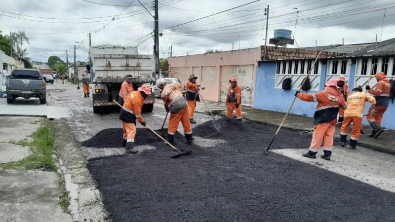 Prefeitura de Manaus recupera nova rua do conjunto Castanheira, no bairro São José Operário 