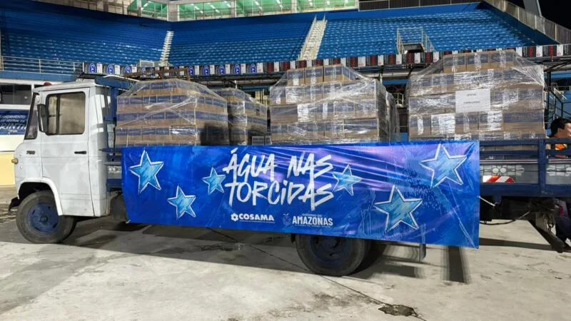 Cosama cria "Hidratamóvel" para dar água gelada aos torcedores no Bumbódromo