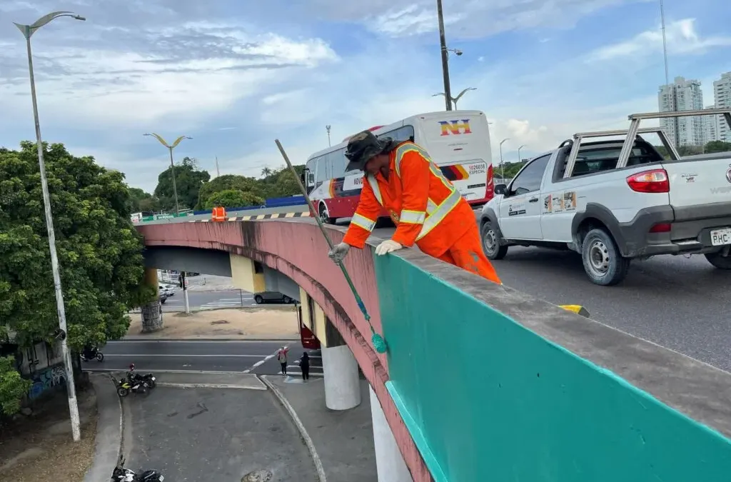 Prefeitura dá início à modernização de viadutos em Manaus
