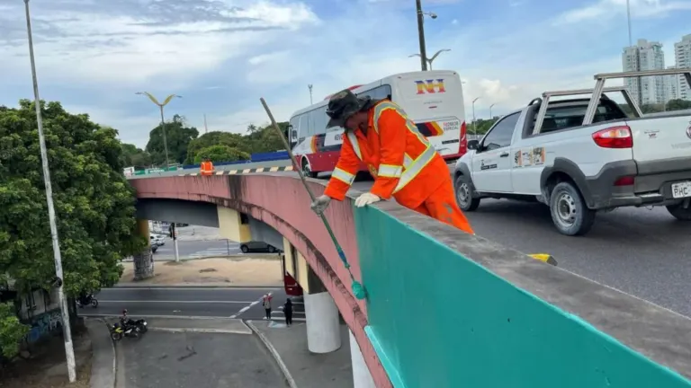 Prefeitura dá início à modernização de viadutos em Manaus