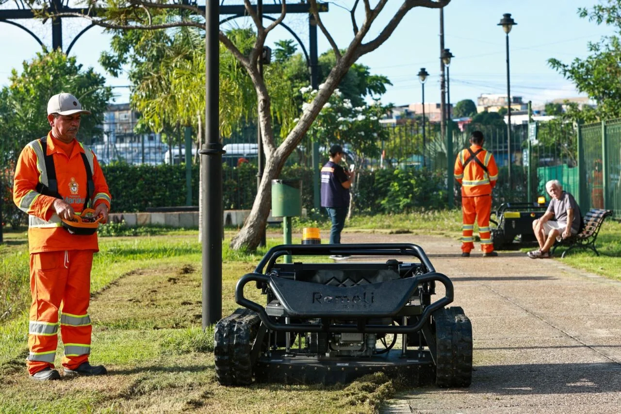 Modernização tecnológica e frentes de obras marcam avanços da gestão do prefeito Renato Junior em infraestrutura e limpeza urbana em Manaus