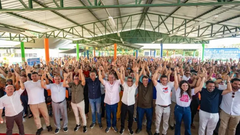 MP Eleitoral investiga Eduardo Braga e Omar Aziz por suspeita de abuso de poder e propaganda antecipada em Humaitá