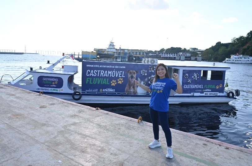 Com emendas de Joana Darc, Amazonas inaugura primeiro Castramóvel Fluvial do mundo para atender comunidades ribeirinhas