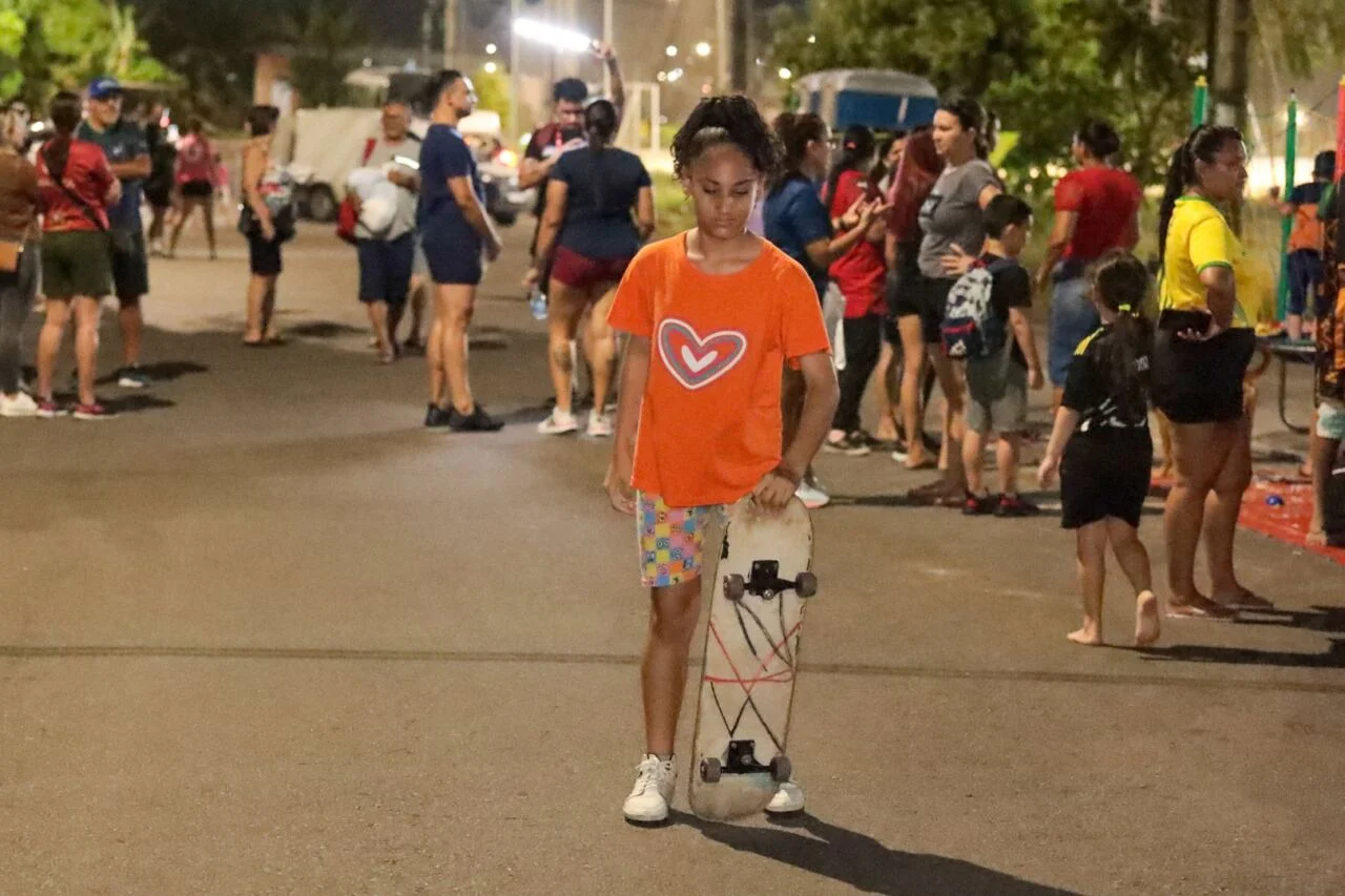 Faixa liberada itinerante reúne famílias e movimenta o Monte das Oliveiras com esporte, lazer e integração