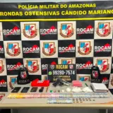 Policiais da ROCAM prendem suspeitos de metralhar casa de PM no Jorge Teixeira em Manaus