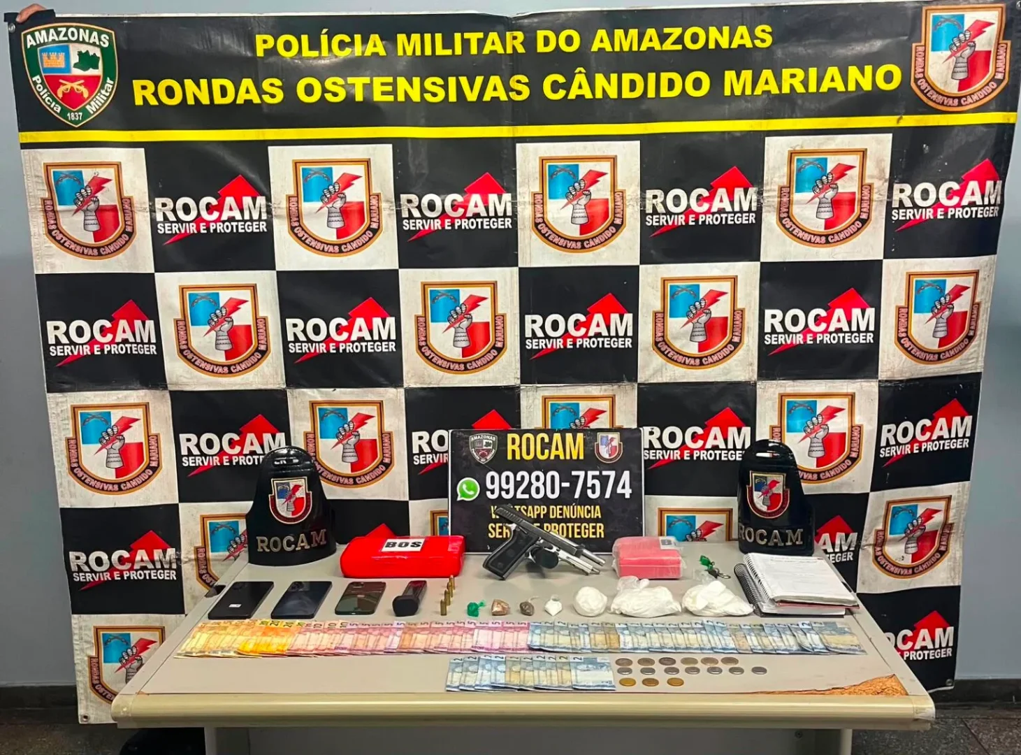Policiais da ROCAM prendem suspeitos de metralhar casa de PM no Jorge Teixeira em Manaus