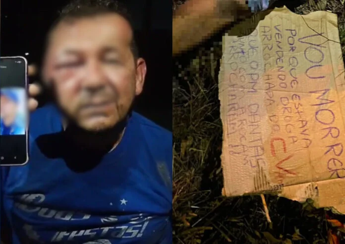 Vídeo mostra interrogatório de homem executado no Distrito Industrial