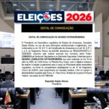 ALEAM convoca eleição para presidência nesta quarta-feira após determinação do STF