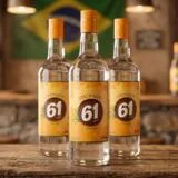 Cachaça 61 moderniza identidade visual e reforça elementos da cultura brasileira