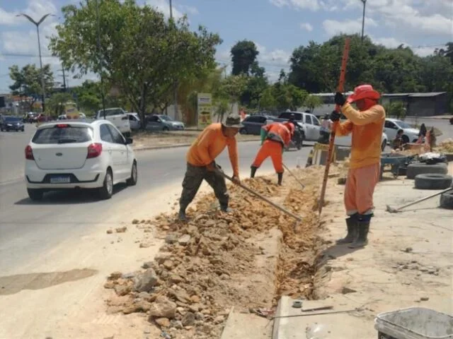 Prefeitura de Manaus implanta 450 metros de nova drenagem profunda para reforçar prevenção de alagamentos na zona Norte