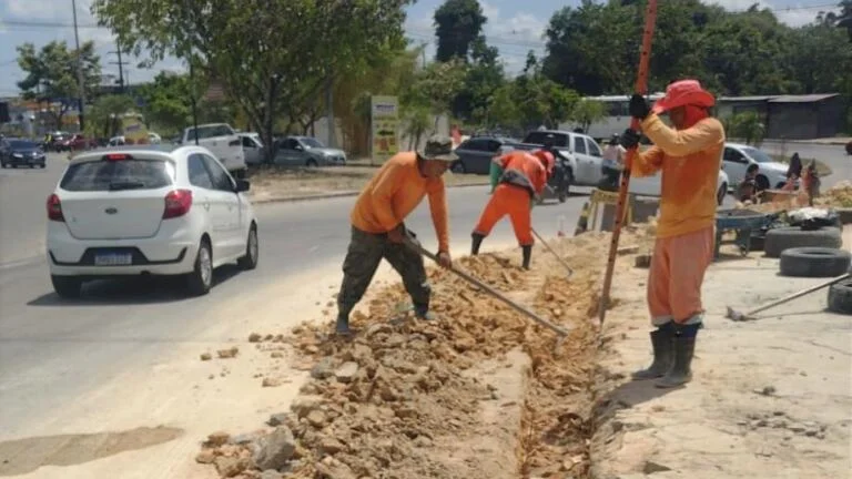 Prefeitura de Manaus implanta 450 metros de nova drenagem profunda para reforçar prevenção de alagamentos na zona Norte