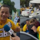 Sabadão teve adesivagem de Delegado Pablo, com mais de 1 mil veículos em apoio à campanha de deputado federal