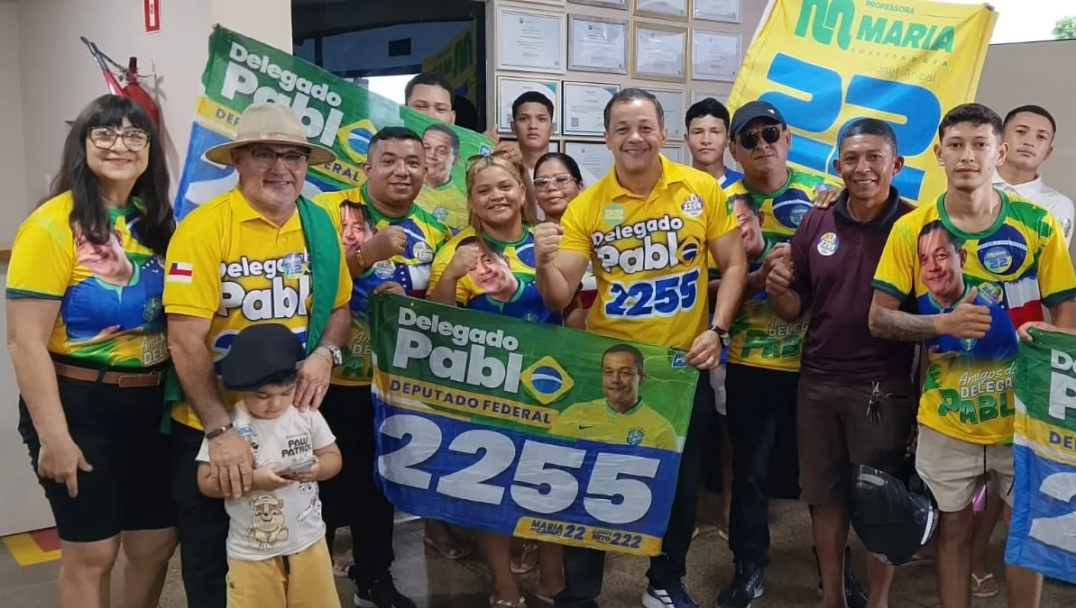 Candidato a deputado federal, Delegado Pablo percorre seis municípios e leva mensagem de Flávio Bolsonaro ao interior do AM