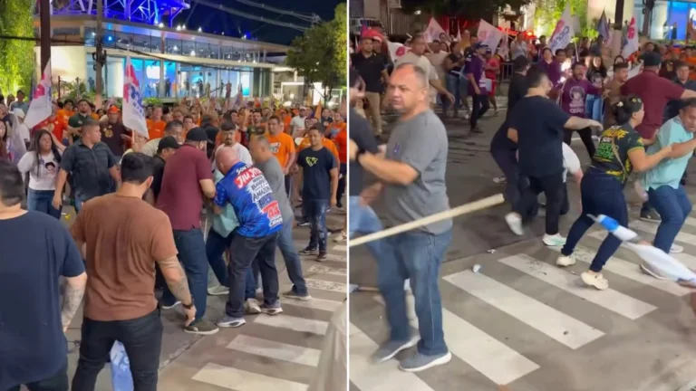 Apoiadores entram em confronto físico durante realização de debate político em emissora de Manaus