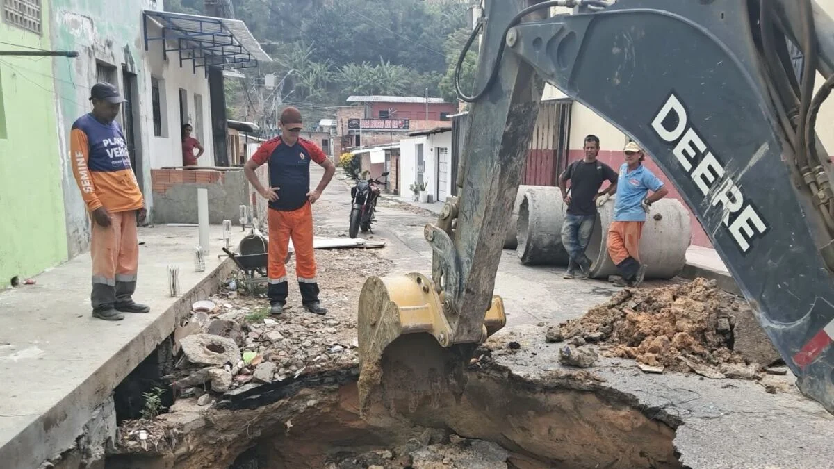 Prefeitura de Manaus recupera drenagem rompida na comunidade Campo Dourado e melhora o escoamento das águas pluviais 