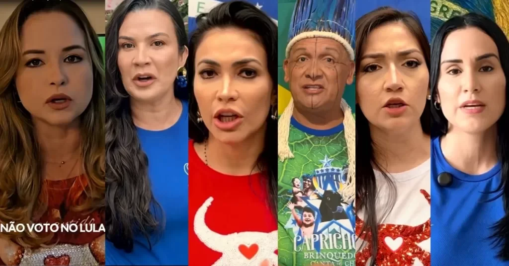 Ex-integrantes de Caprichoso e Garantido declaram apoio a Flávio Bolsonaro e criticam Lula