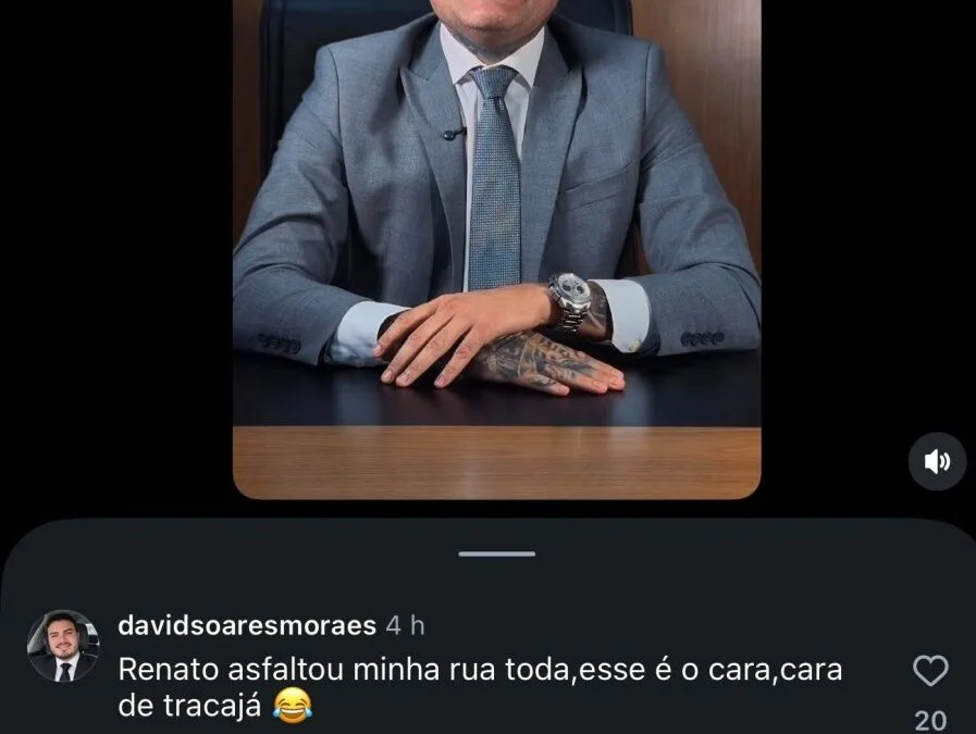 Salazar volta a atacar prefeito Renato Junior com apelidos nas redes sociais e enfrenta críticas de internautas